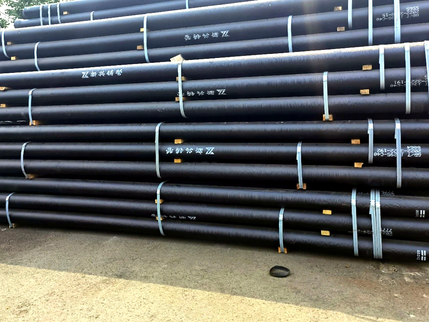 Cast Iron Drainage Pipe & Fittings, DN50 to DN300 supplied from China - live stock ready for export