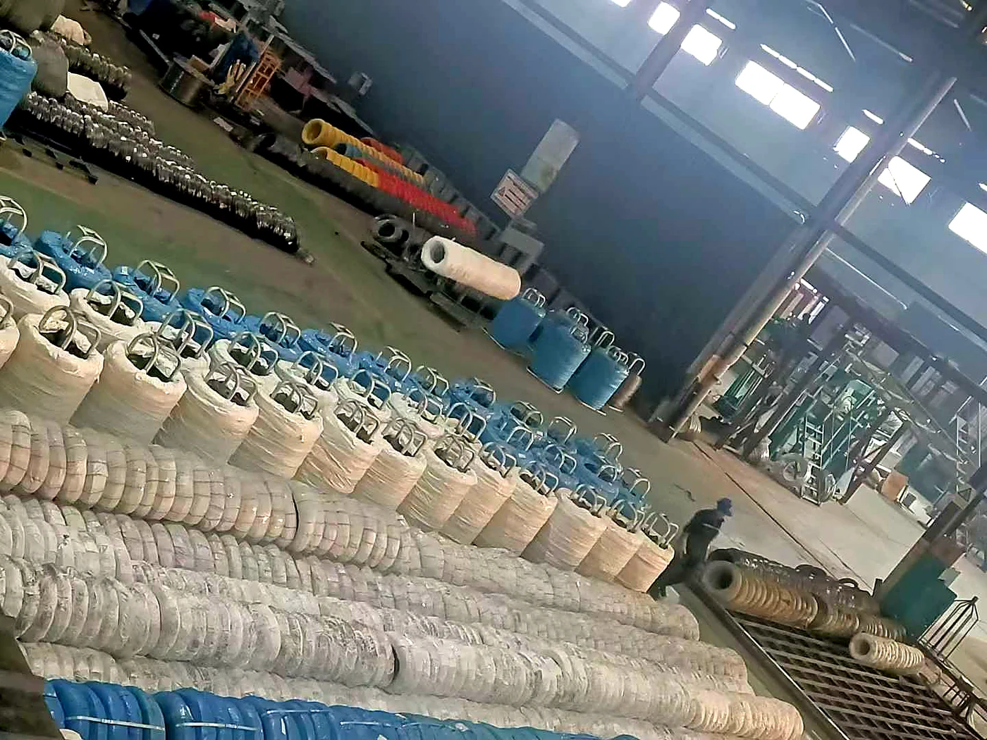 Cold-Drawn Steel Wire - inspected and packed for shipment