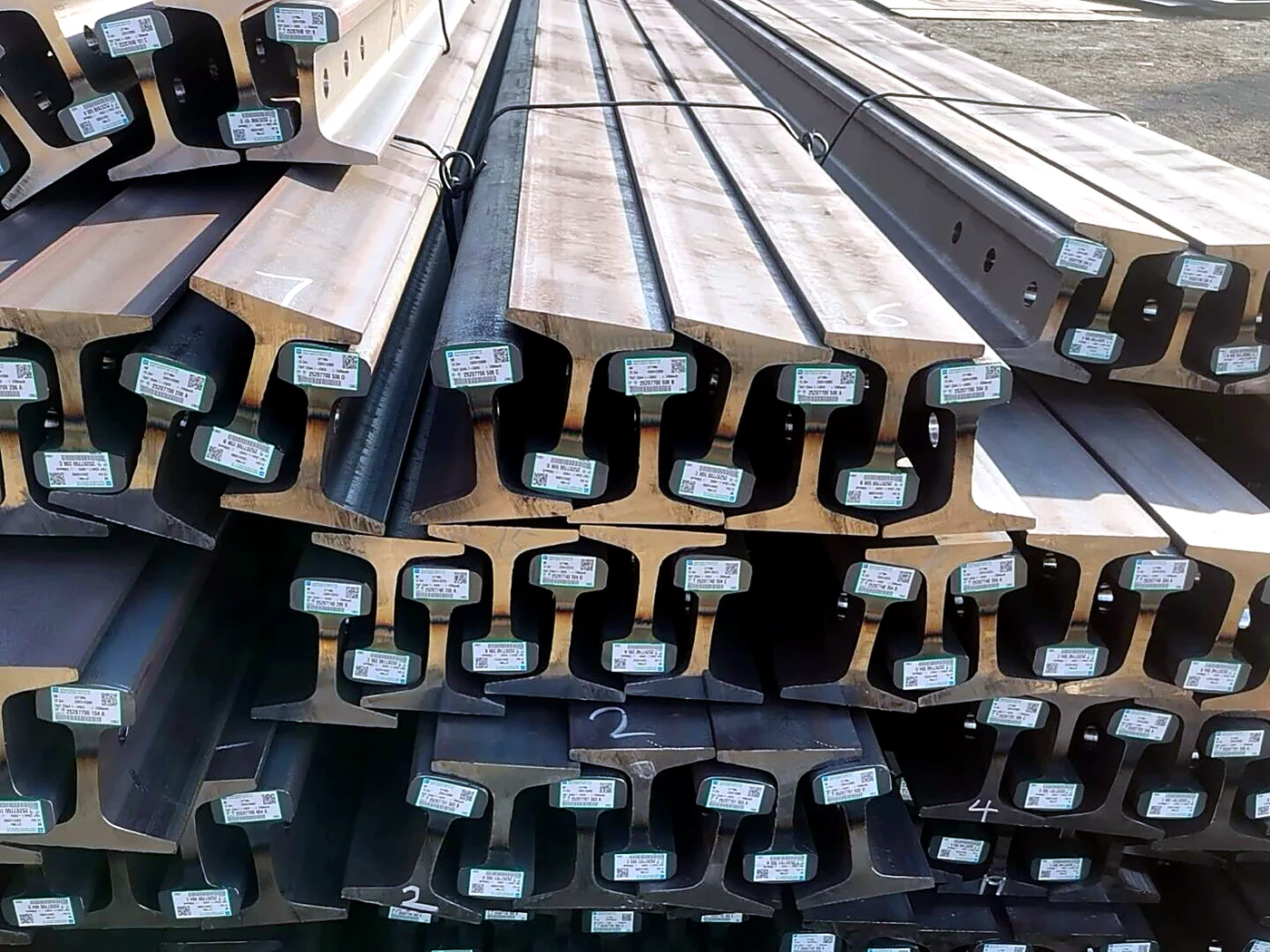 Crane Rail supplied from China - live stock ready for export