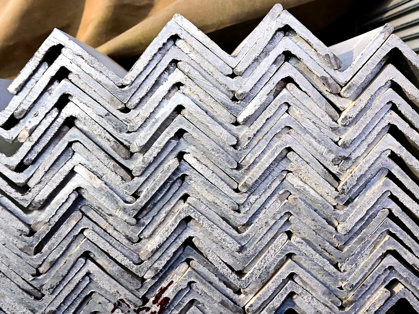 Hot-Dip Galvanized Angle Steel - inspected and packed for shipment