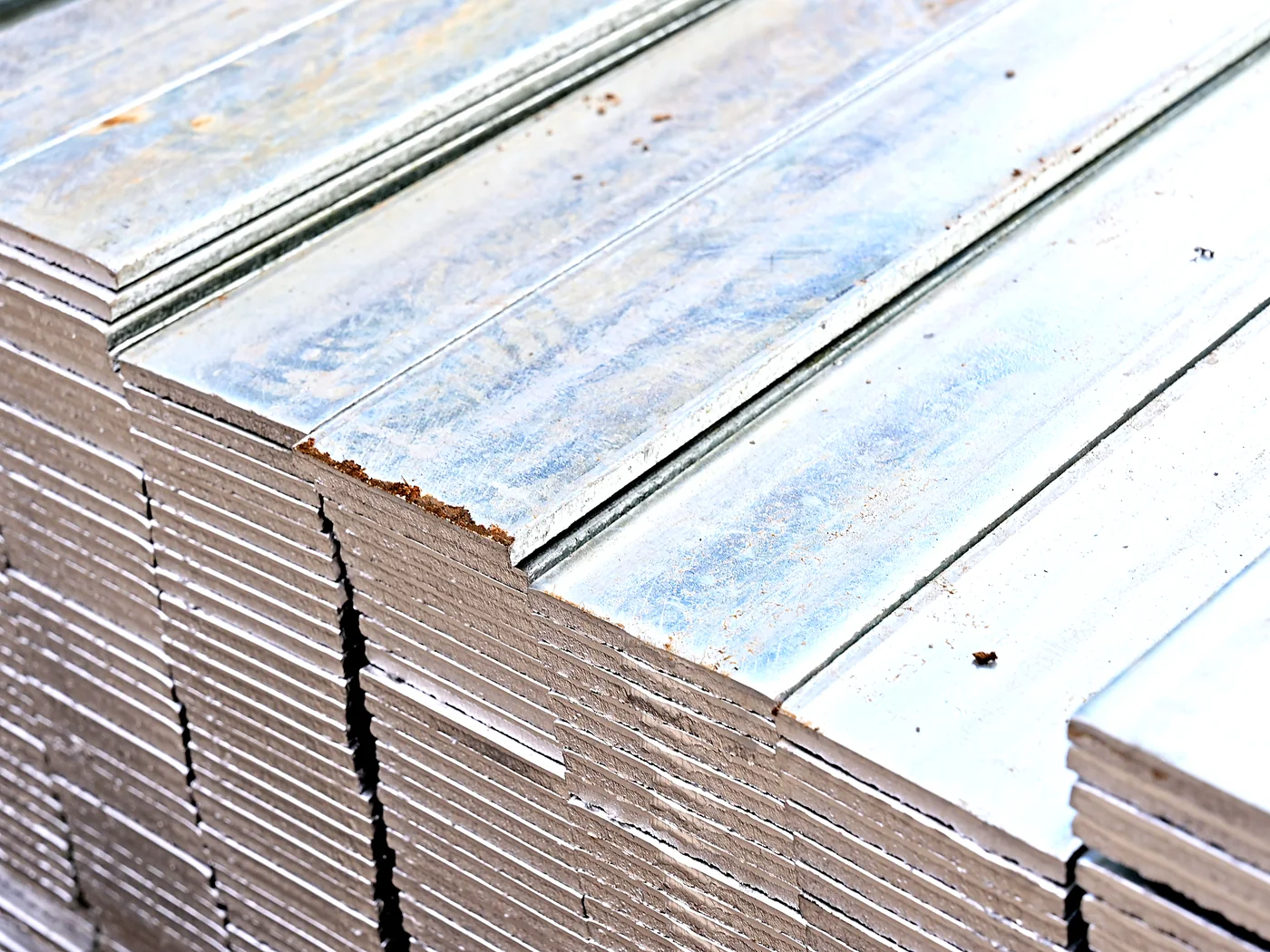 Hot-Dip Galvanized Flat Bar - inspected and packed for shipment