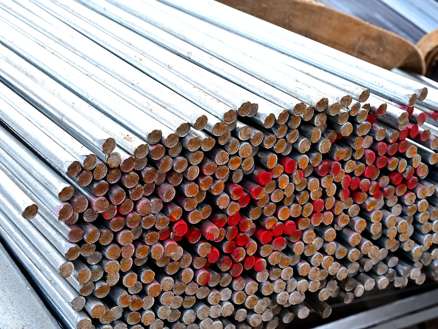 Hot-Dip Galvanized Round Bar - inspected and packed for shipment