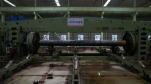 Heavy machining of a large-diameter component