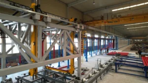 Workshop structure and crane runway