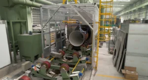Large-diameter pipe end processing