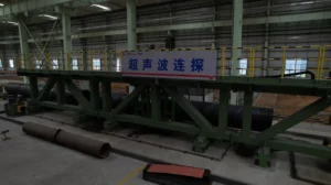 Ultrasonic inspection station
