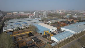 Aerial view of the works