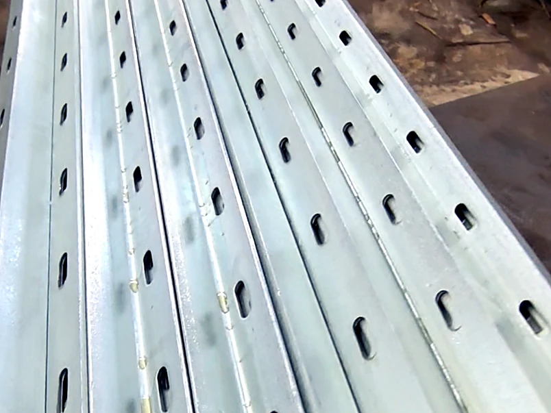 Punched / Perforated Angle Steel - inspected and packed for shipment