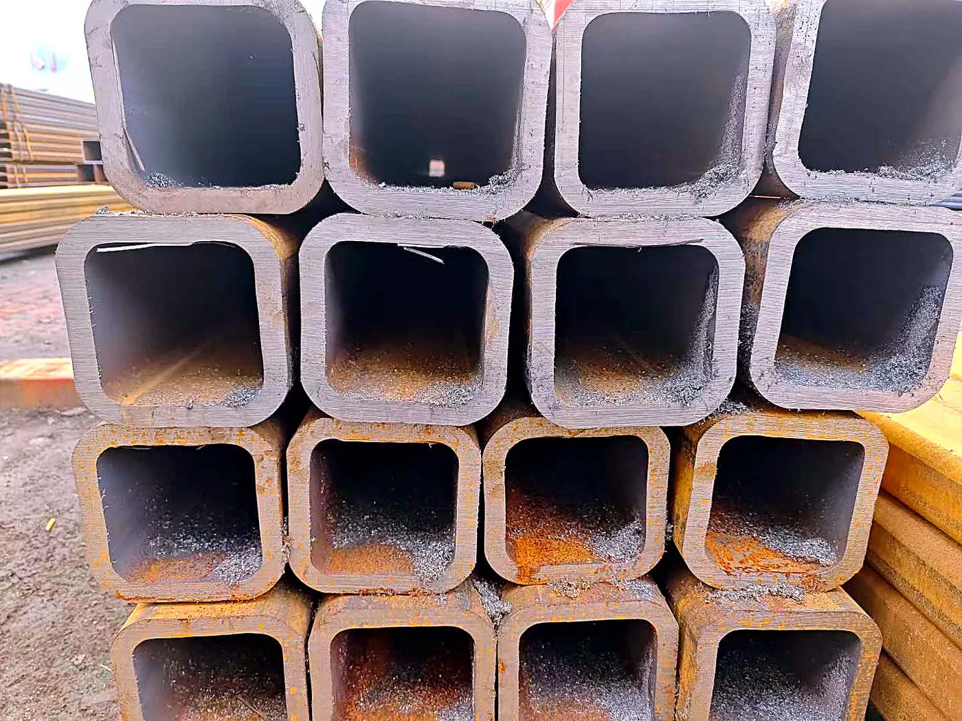Seamless Square Tube & Round-to-Square Conversion - inspected and packed for shipment