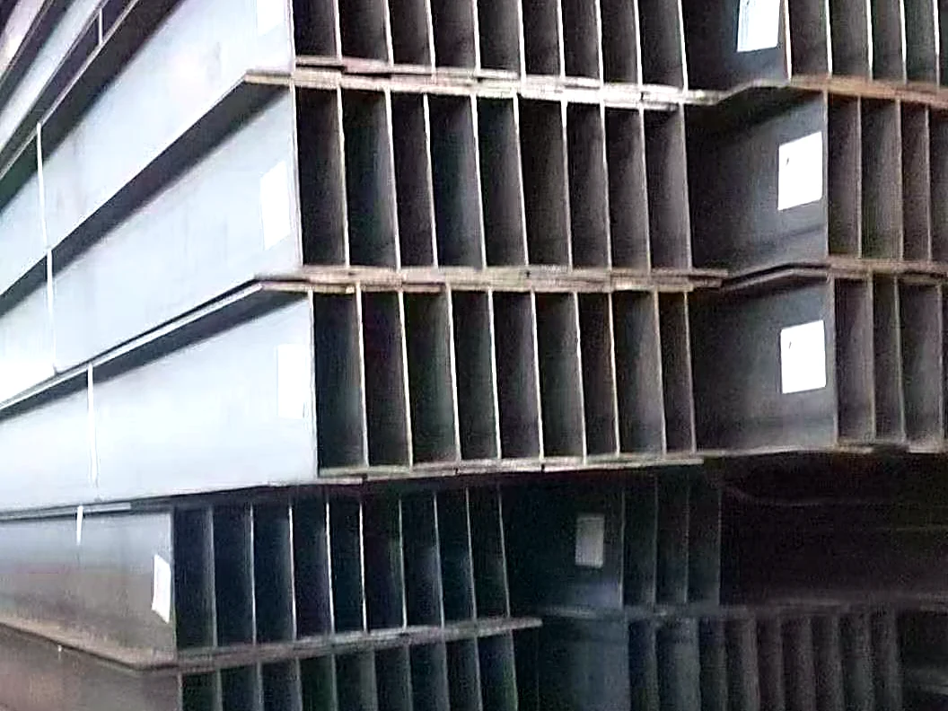 Custom Welded H-Beam - inspected and packed for shipment