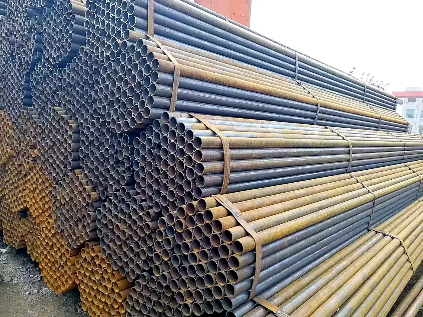 ERW Welded Steel Pipe supplied from China - live stock ready for export