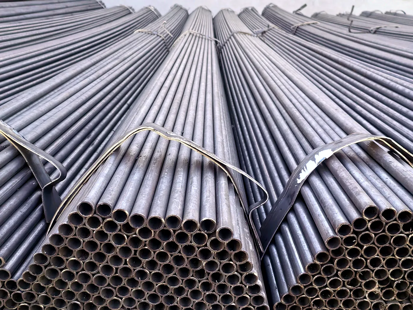 ERW Welded Steel Pipe - inspected and packed for shipment