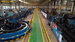 Welded pipe production line